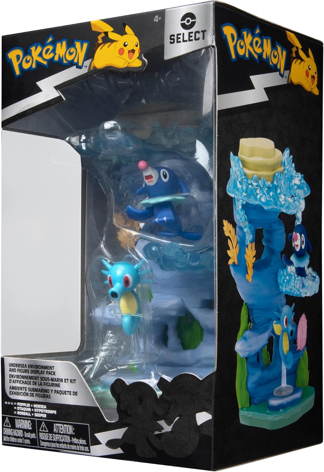 Figura Pokemon Select Underwater Environment Bajo el Agua Horsea Popplio