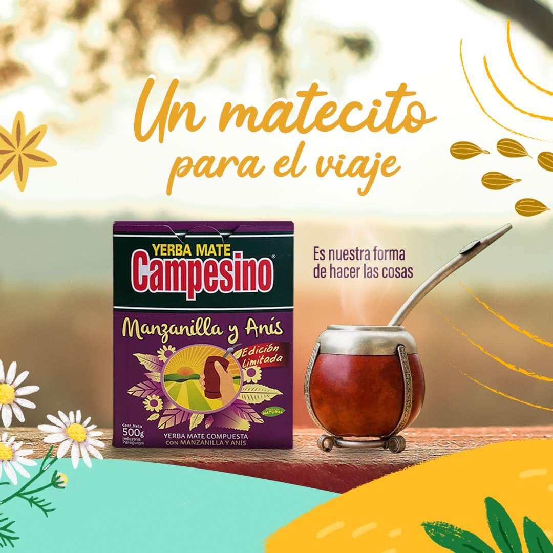 Yerba Mate Campesino Manzanilla y Anís 500 g.