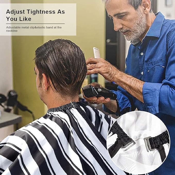 Capa De Peluquería Cepillo De Cuello Cepillos Para El Cabello Peluquería Estilista De Barbero Barbería Y Hogar Al Agua Las Manchas Y Antiestática Broches Cabello Perfecto Para Cortar El Pelo Barba.