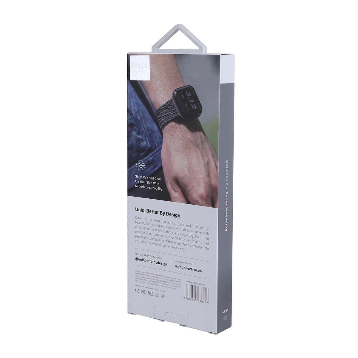 Correa Tejida Apple Watch 9 | 8 | 7 | 6 | 5 | 4 | 3 | 2 | 1 | SE Series de 45/44/42 mm Aspen Azul Uniq.