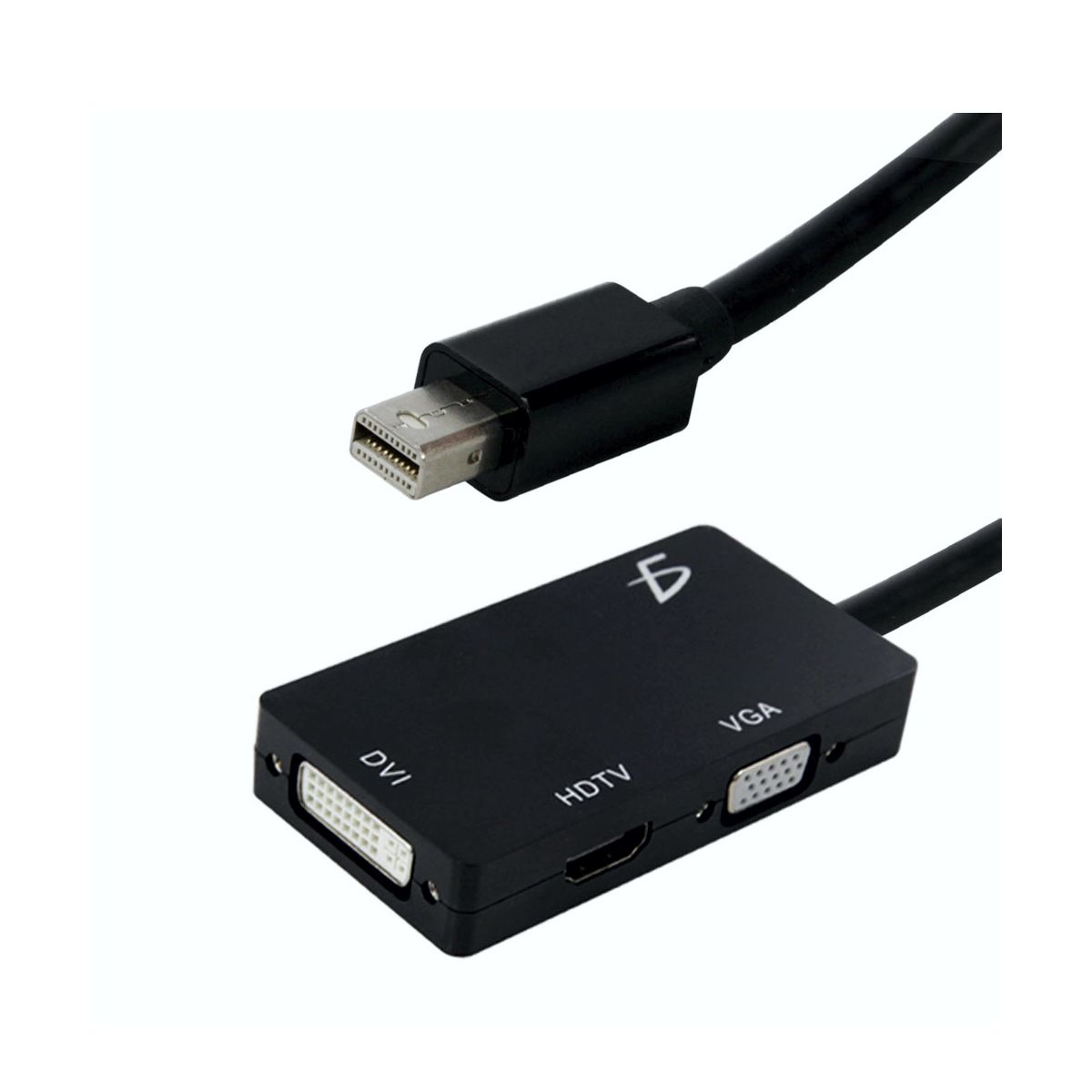 Adaptador 3 En 1 Mini Dp Displayport A Hdmi Vga Dvi Compatible Con Mac.