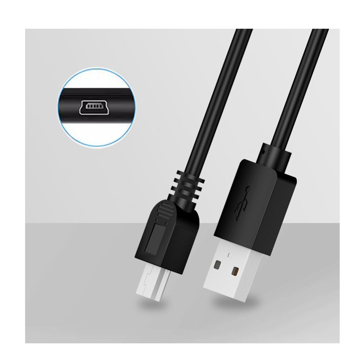 Cable Mini Usb V3 a Usb Transferencia de Datos 3Metros.