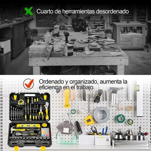 Juego Herramientas Mecánicas, Kit Herramientas Manuales 108p