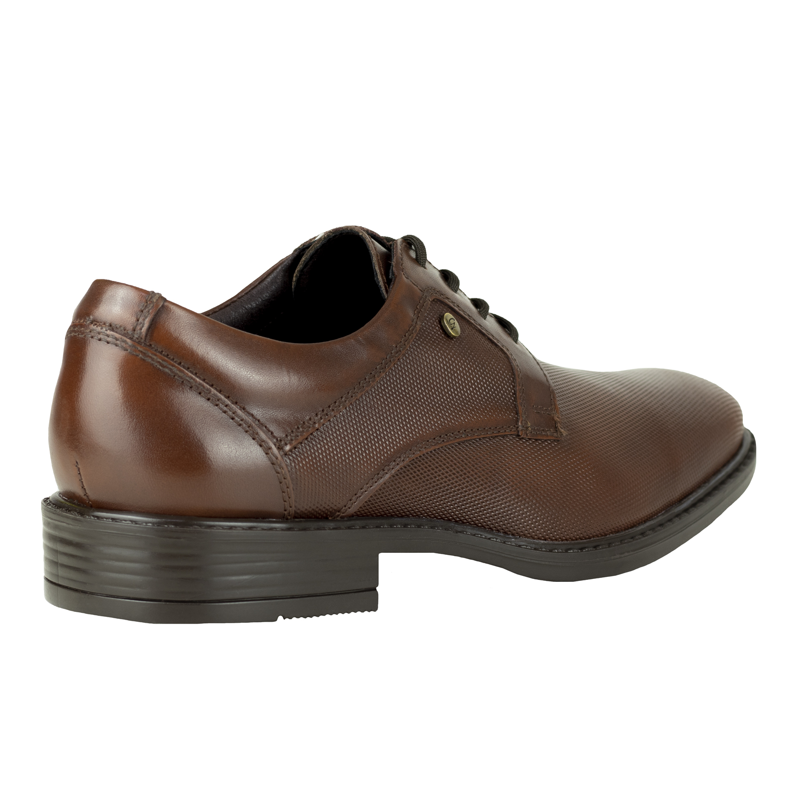 Zapato Oxford Hombre De Vestir Gino Cherruti 226 Caoba Piel.
