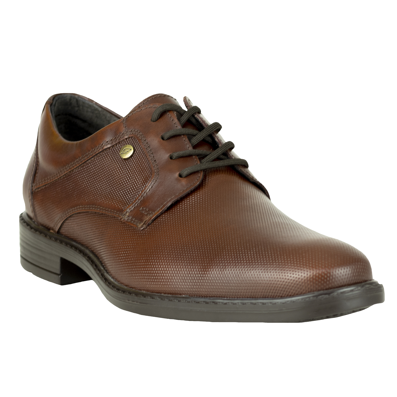 Zapato Oxford Hombre De Vestir Gino Cherruti 226 Caoba Piel.