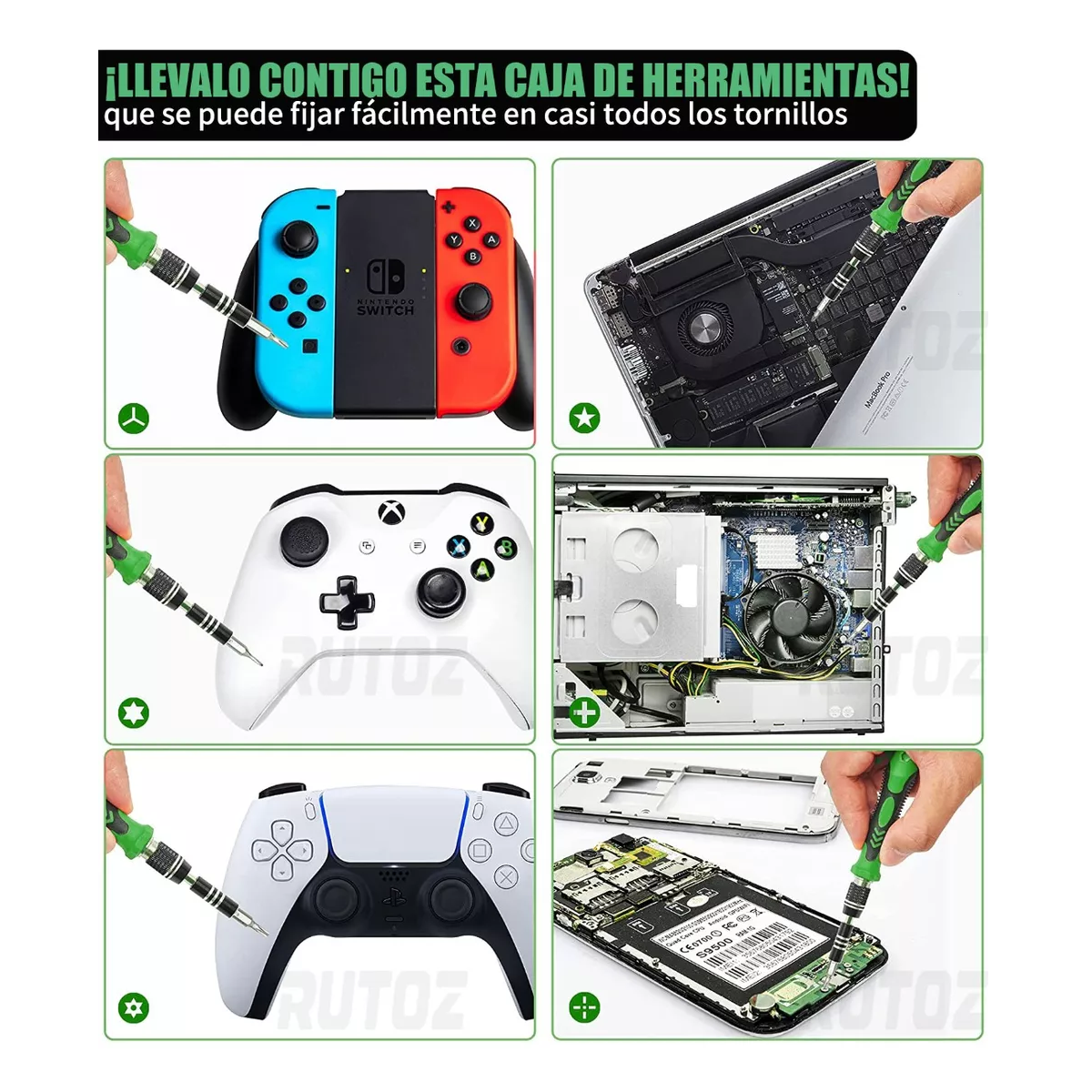 Kit Desarmadores Destornilladores Laptop Celular Electronica.