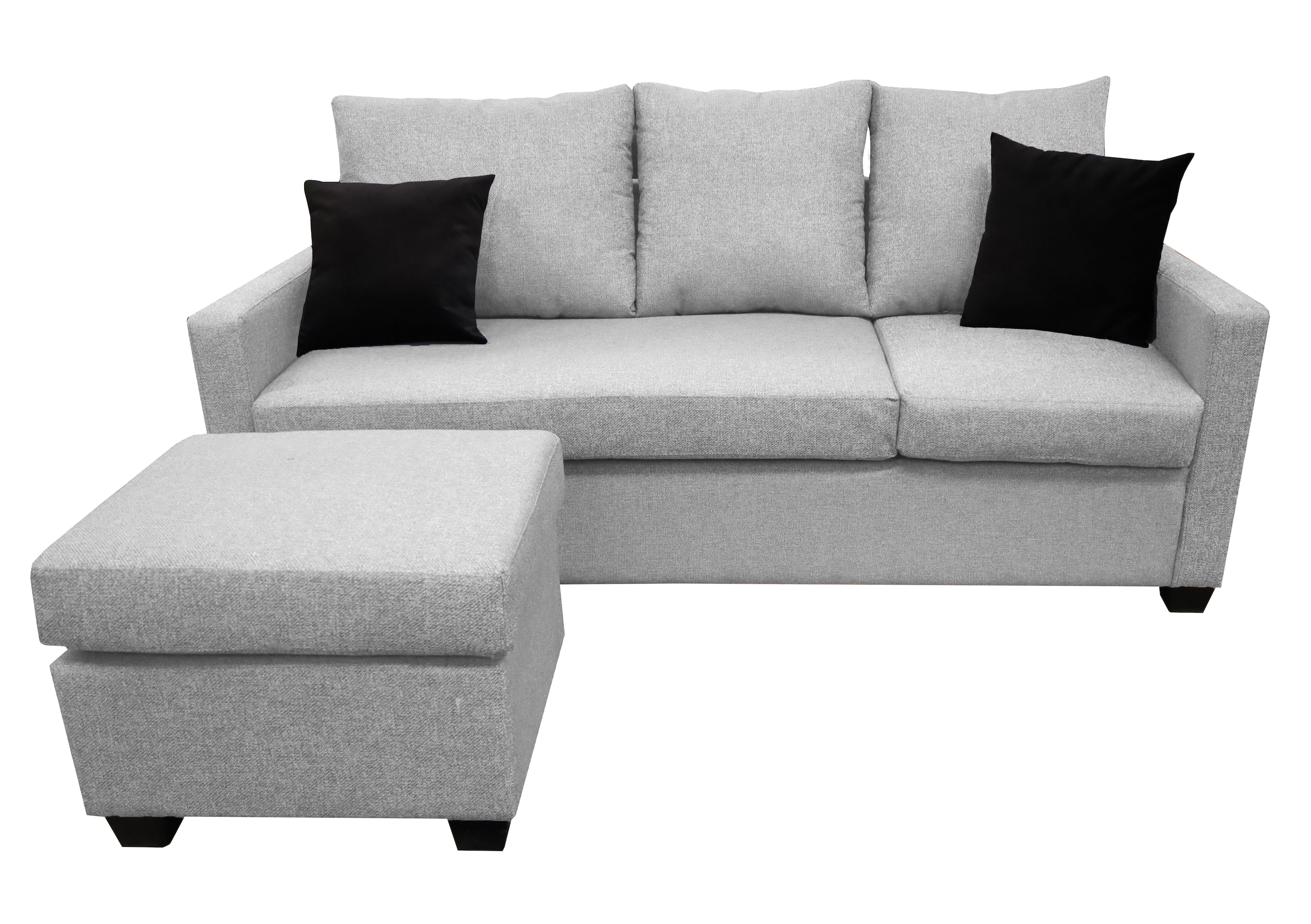 Sala Esquinera El Bazar Store Denver Gris Plata, 200x140 cm, Lado derecho e Izquierdo, Lino nacional, Sofa.