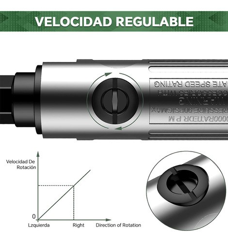 Amoladora Neumática Juego De Mototool Mini Taladro Esmeril Con Accesorios Mototool De Aire Esmeriladora Neumática Profesional Para Pulir Lijar Perforar Cortar Grabar BOWOSHEN