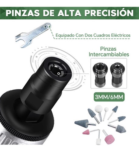 Amoladora Neumática Juego De Mototool Mini Taladro Esmeril Con Accesorios Mototool De Aire Esmeriladora Neumática Profesional Para Pulir Lijar Perforar Cortar Grabar BOWOSHEN