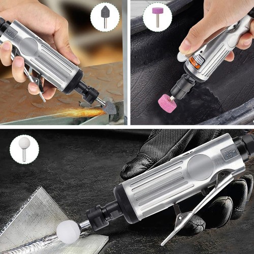 Amoladora Neumática Juego De Mototool Mini Taladro Esmeril Con Accesorios Mototool De Aire Esmeriladora Neumática Profesional Para Pulir Lijar Perforar Cortar Grabar BOWOSHEN