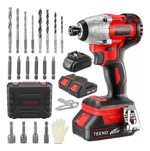Atornillador De Impacto Inalámbrico De 20v Teeno 2ah 3188