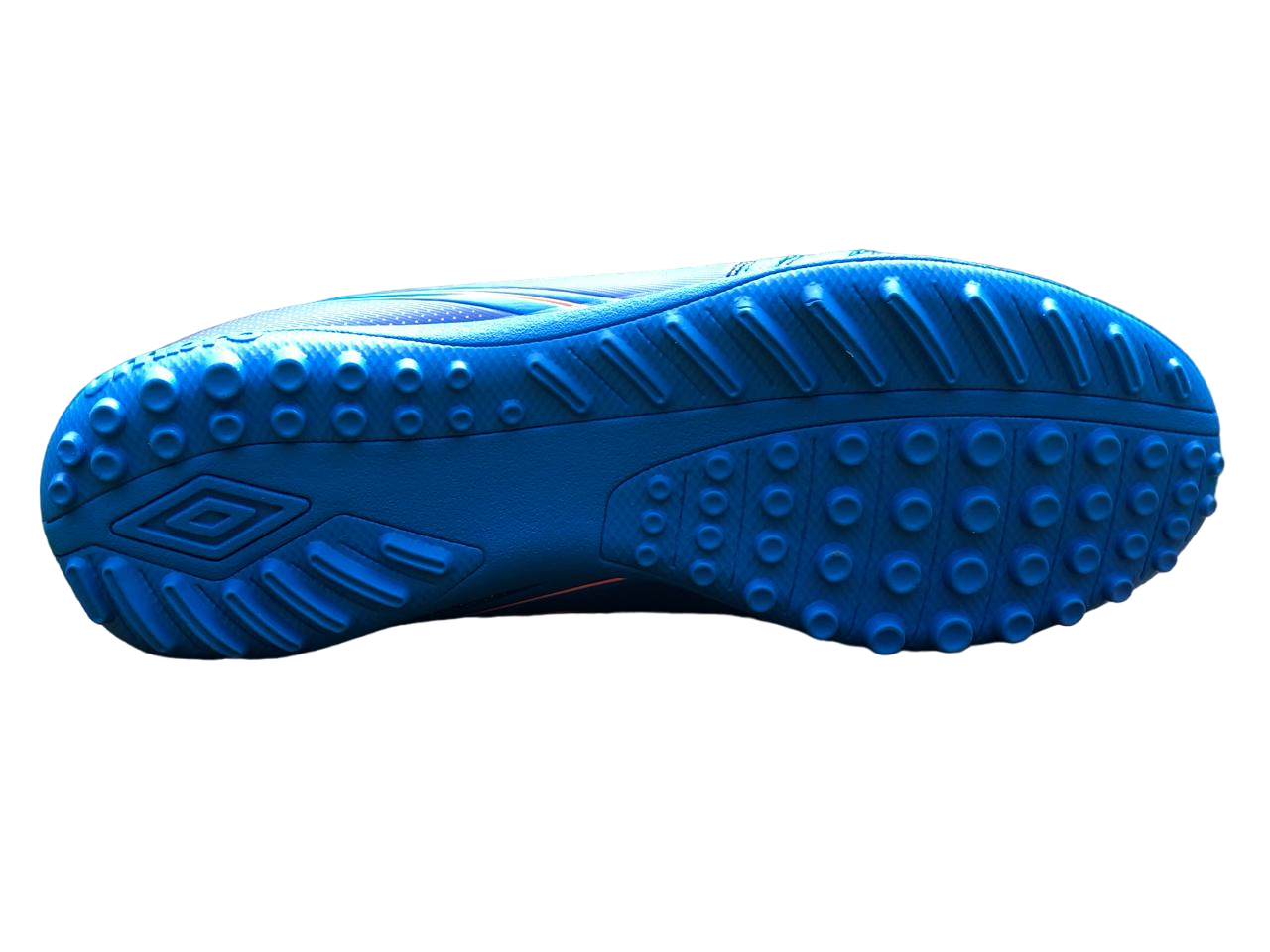 Tenis Umbro Classico XII TF Azul Multitaco Calzado Fútbol Rápido.