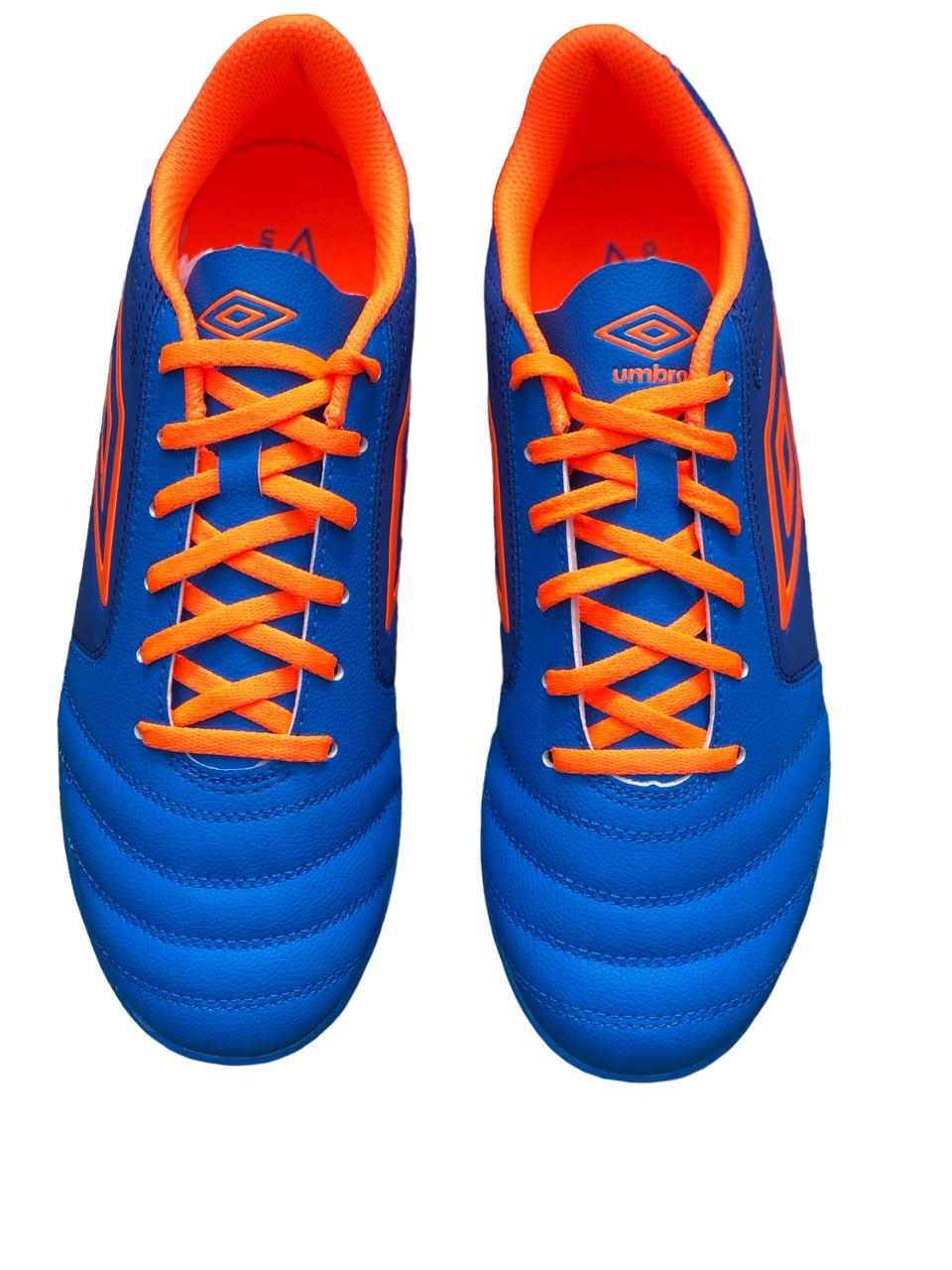 Tenis Umbro Classico XII TF Azul Multitaco Calzado Fútbol Rápido.
