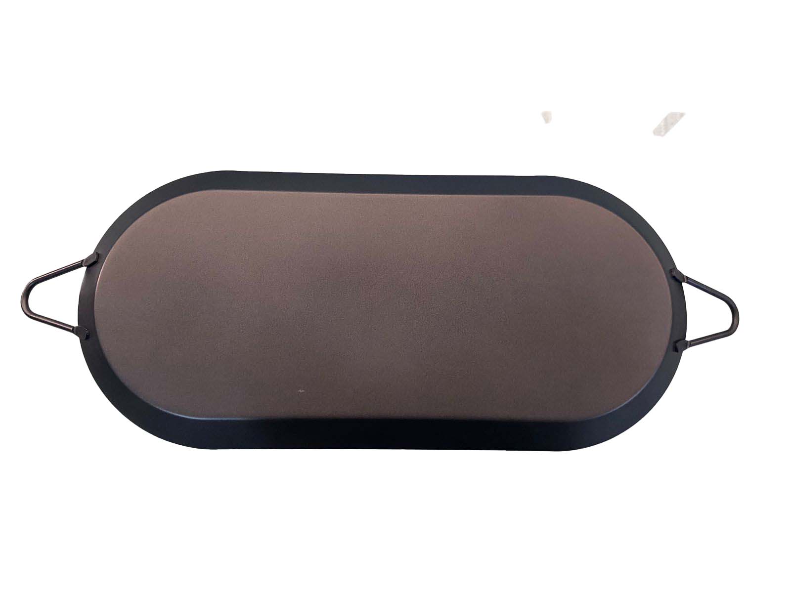 Comal ovalado de acero carbono Z465 Hot spot .
