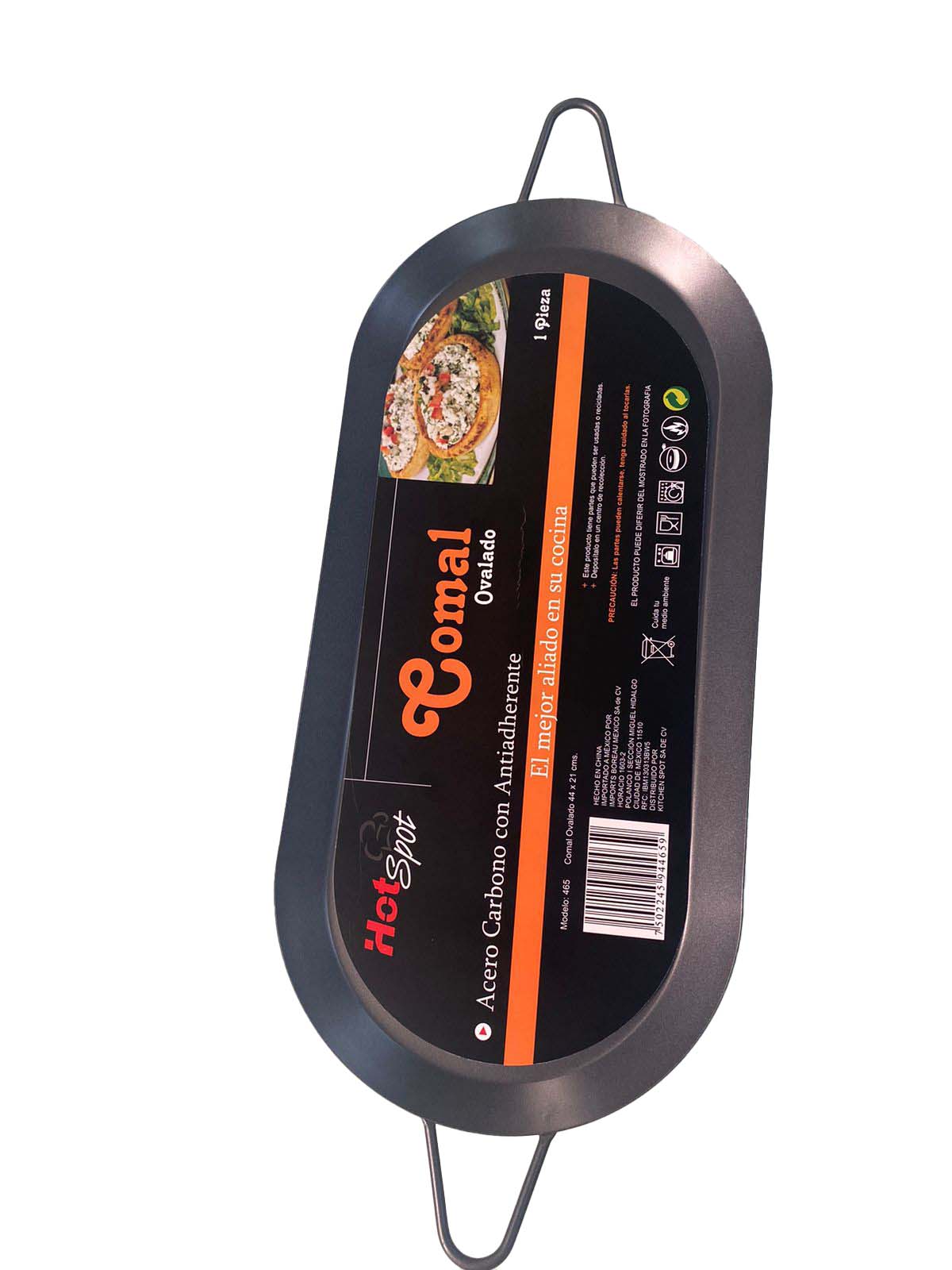 Comal ovalado de acero carbono Z465 Hot spot .