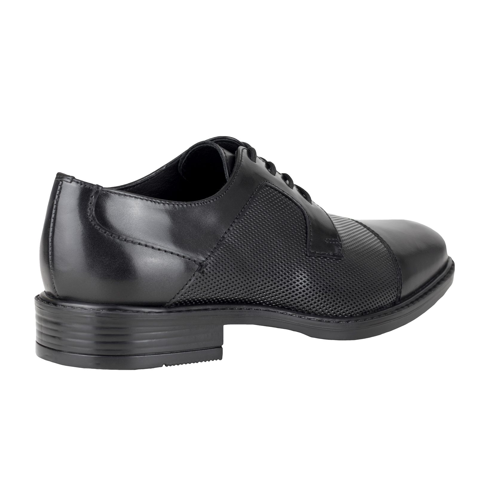 Zapatos Derby Hombre Gino Cherruti 225 Negro Piel Puntedos.