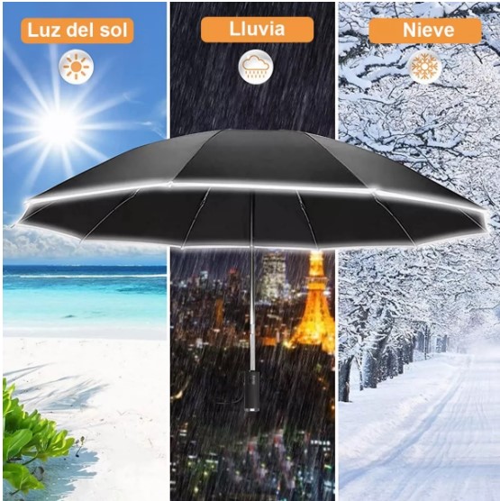 Sombrilla Reflejante Lampara Led portatil T