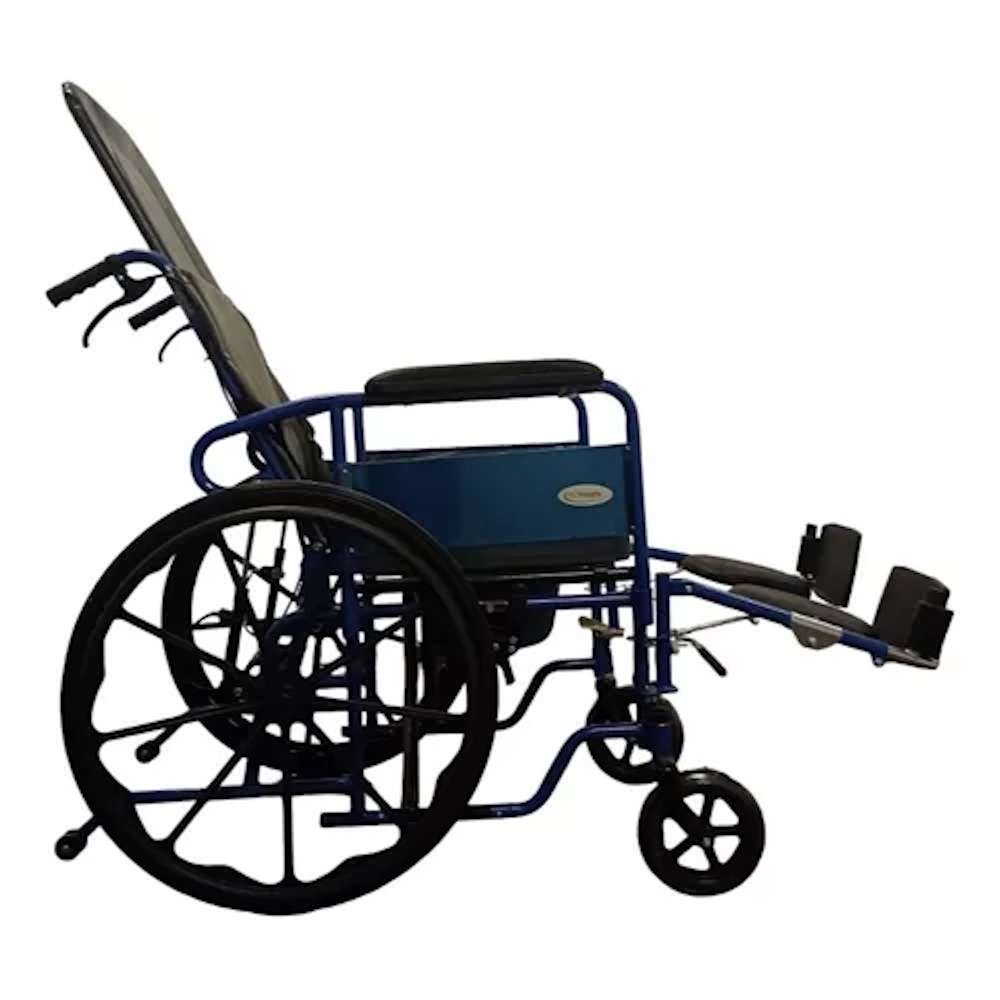 Silla Ruedas Reclinable Tipo Cama Acero C/comdo Mobicare.