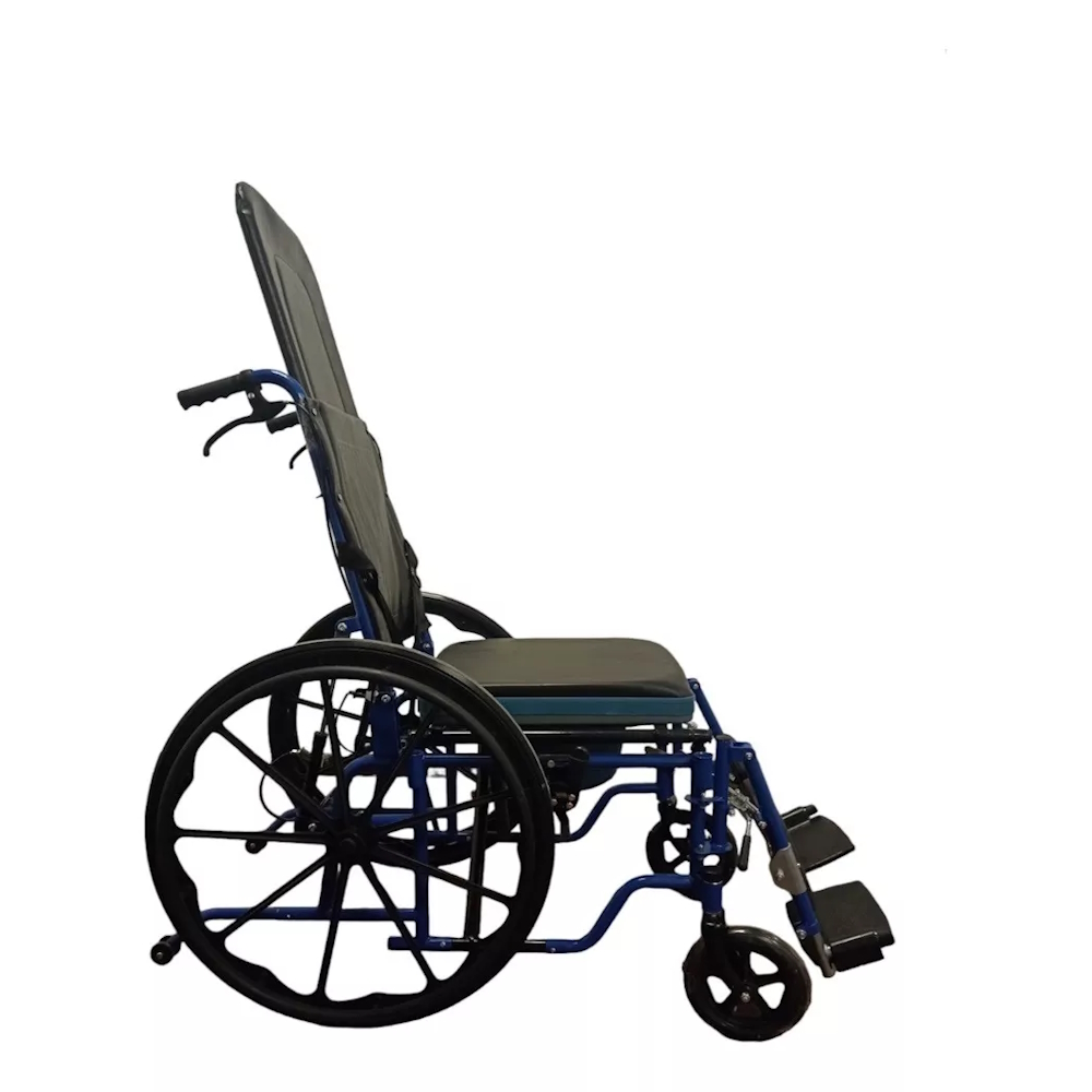 Silla Ruedas Reclinable Tipo Cama Acero C/comdo Mobicare.