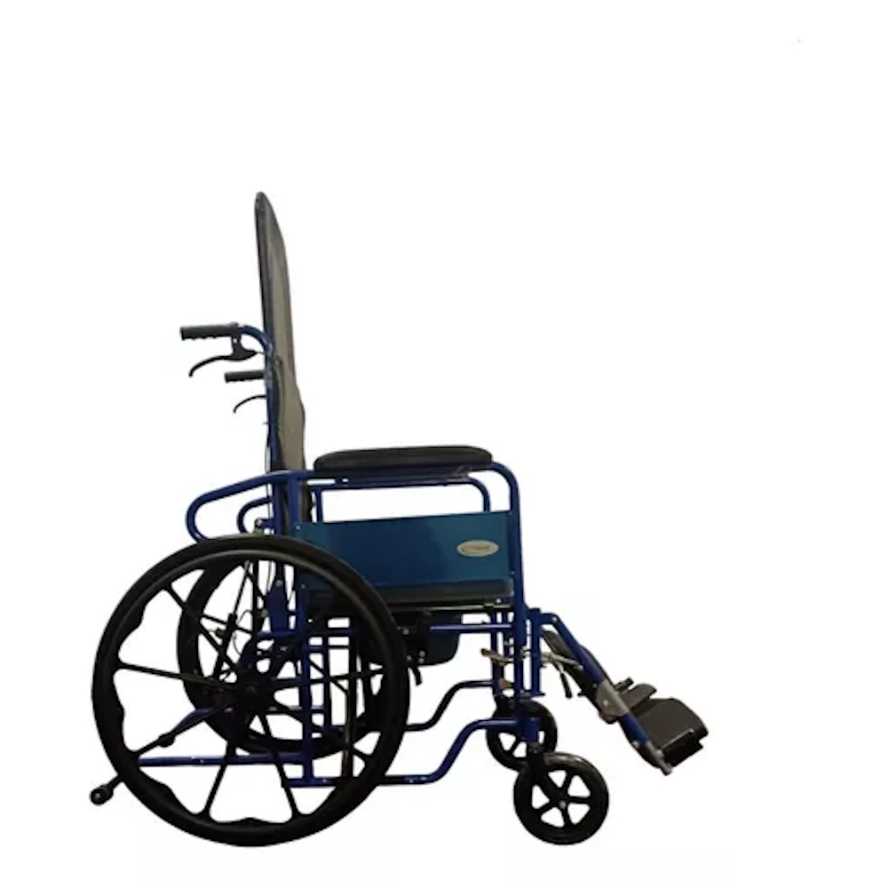Silla Ruedas Reclinable Tipo Cama Acero C/comdo Mobicare.