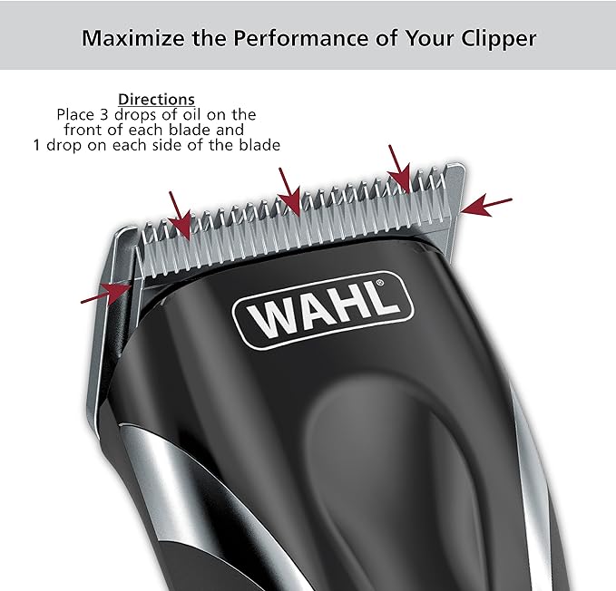 Wahl - Aceite lubricante de alta calidad para cortapelos para cortapelos, recortadores y corrosión de cuchillas para prevenir el óxido, 4 onzas líquidas, modelo 3310-300.