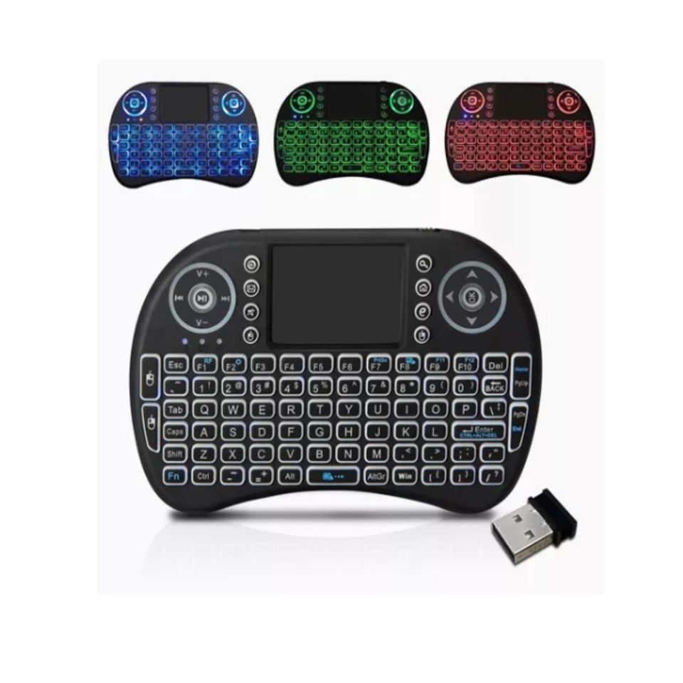 Mini Teclado Pc Inalambrico Bluetooth Touchpad Iluminado gamer consola tv box smart tv pantalla led.