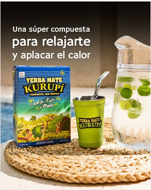 Yerba Mate Kurupí Cedrón y Menta 500 g