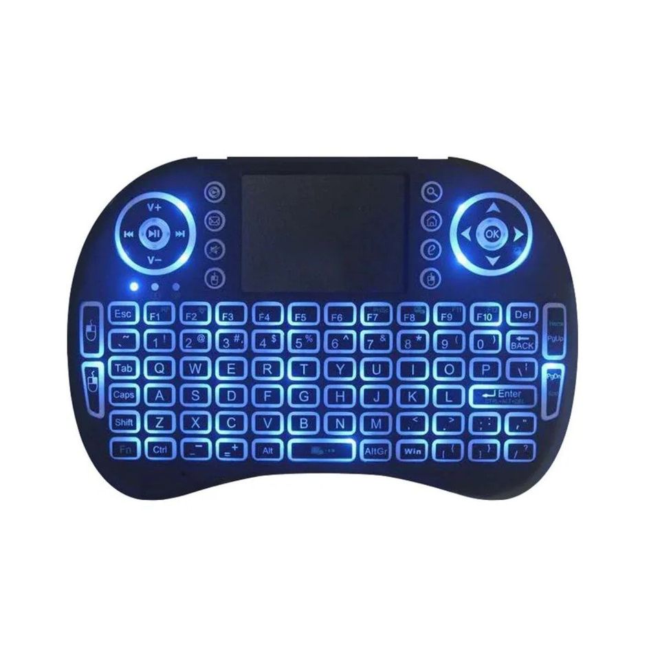 Mini Teclado Pc Inalambrico Bluetooth Touchpad Iluminado gamer consola tv box smart tv pantalla led.