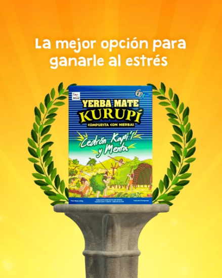 Yerba Mate Kurupí Cedrón y Menta 500 g