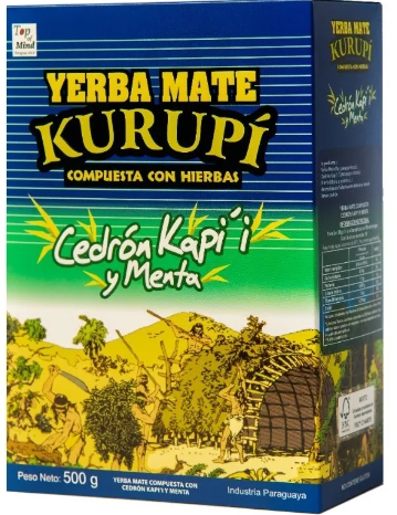 Yerba Mate Kurupí Cedrón y Menta 500 g
