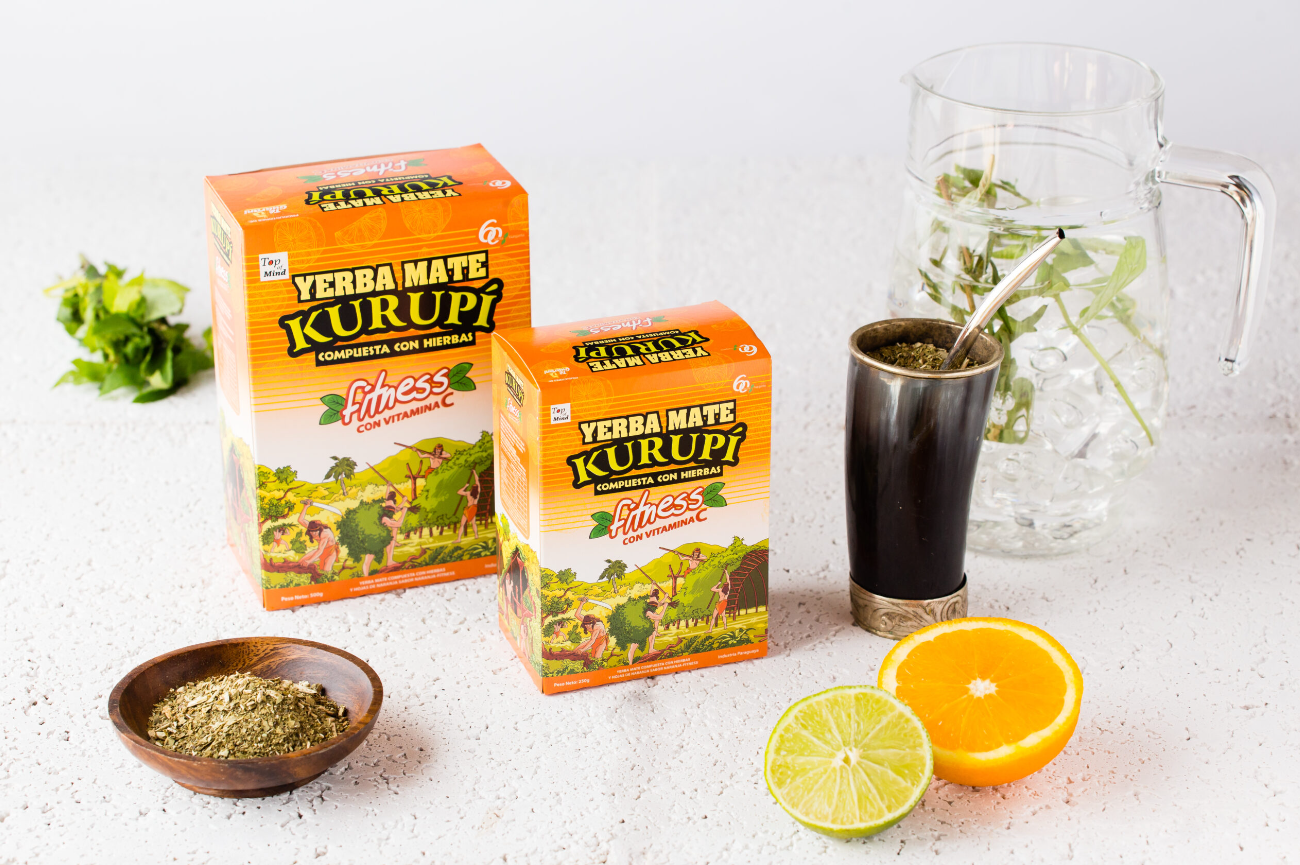 Yerba Mate Kurupí Fitness sabor Naranja 500 g.