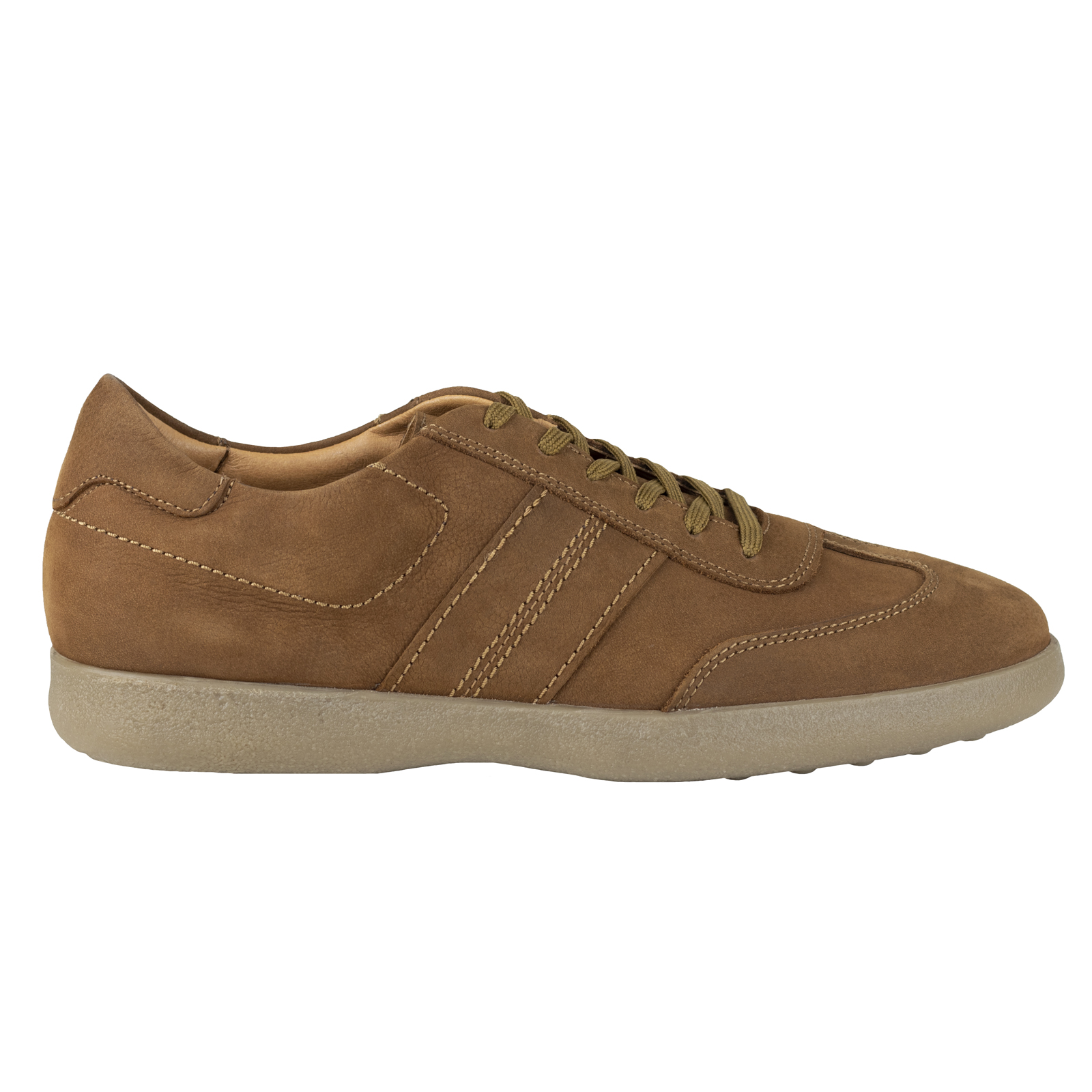 Zapatos Urbanos Hombre Piel Gamuza 3404 Camel Gino Cherruti.