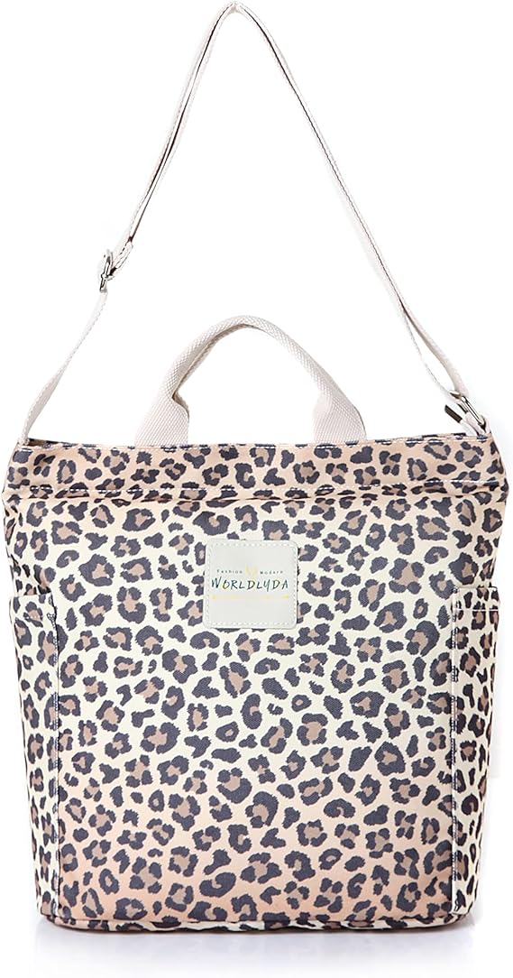 A Worldlyda - Bolso De Mano De Lona Para Mujer, Bolso De Hombro Cruzado, Casual, Trabajo, Escuela