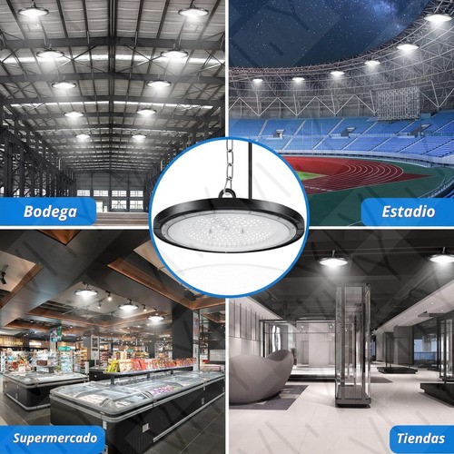 Lámpara Industrial De Campana Led Blanco 100w ufo high bay