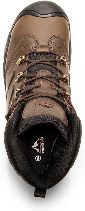 NORTIV 8 Botas con Punta de Acero para Hombres Botas Industriales Impermeables y Transpirables de Seguridad.