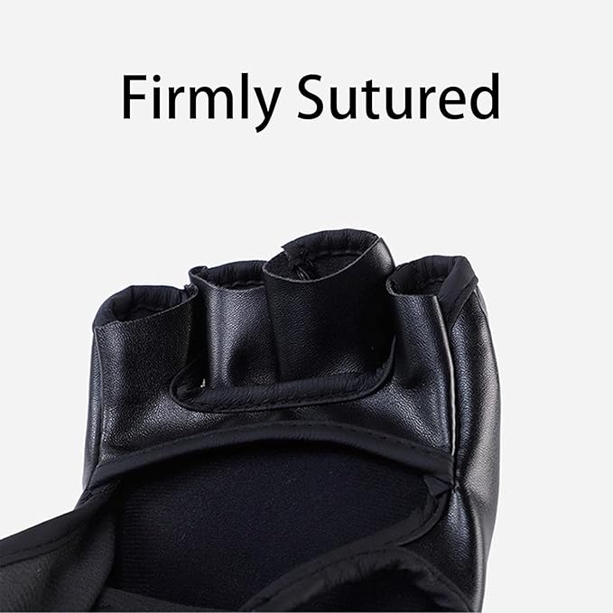 A ZYHSLZ Guantes MMA Boxeo, Guantes de Boxeo para Hombre y Mujer, Guantes Box, Guantes de Entrenamiento de Medio Dedo, Guantes Saco de Boxeo, Guantes de Combate,3cm Espesor,Protección.