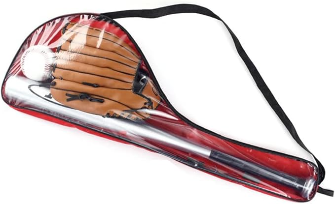 A Juego de Pelota de Béisbol, Bate de Béisbol + Guante + Béisbol, Baseball Bat Clásico Kit Béisbol de Entrenamiento Deporte Bate de Béisbol para Jóvenes Niños Adolescentes Adulto 32.6Pulgada.