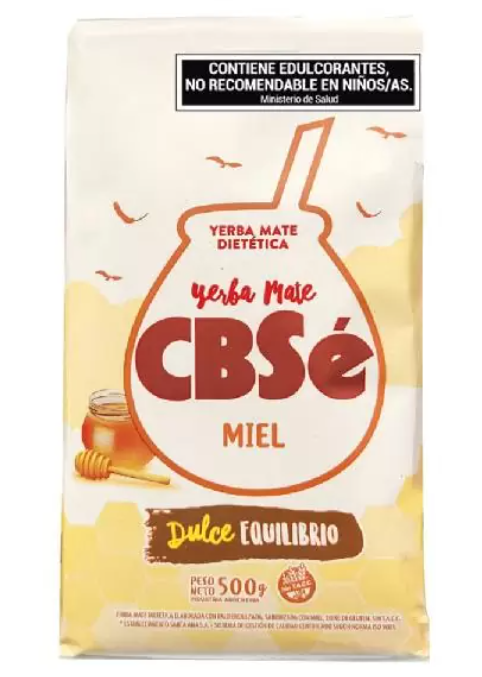 Yerba Mate CBSé Miel 500 g.