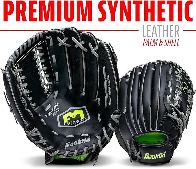 A Franklin Sports Field Master Midnight Series - Guante de béisbol para diestros.