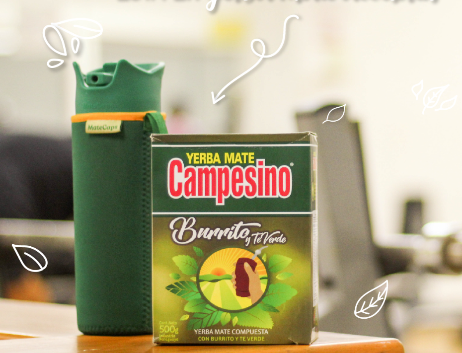 Yerba Mate Campesino Burrito y Té Verde 500 g.
