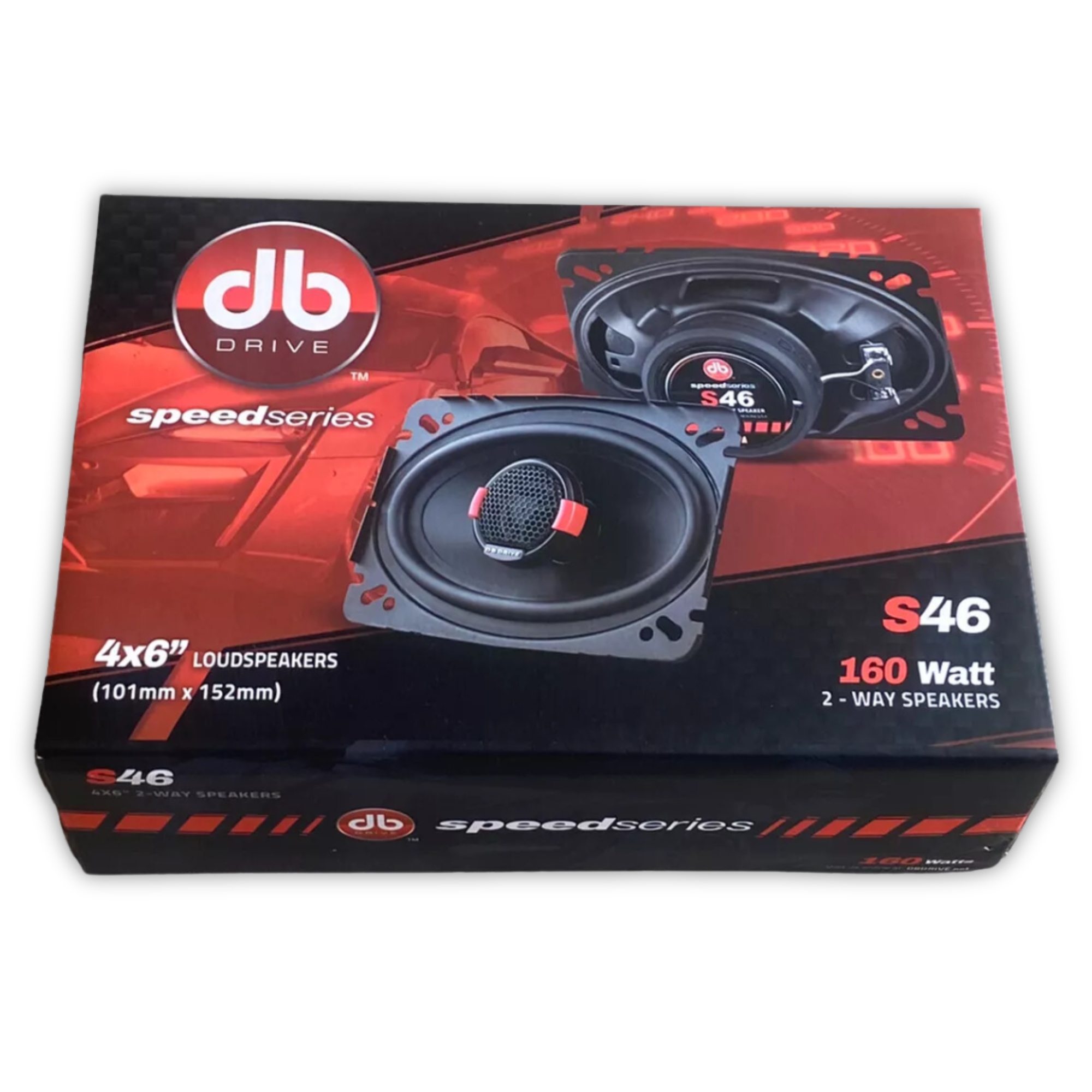 Bocinas Coaxiales DB Drive S46 160 Watts 4x6 Pulgadas.