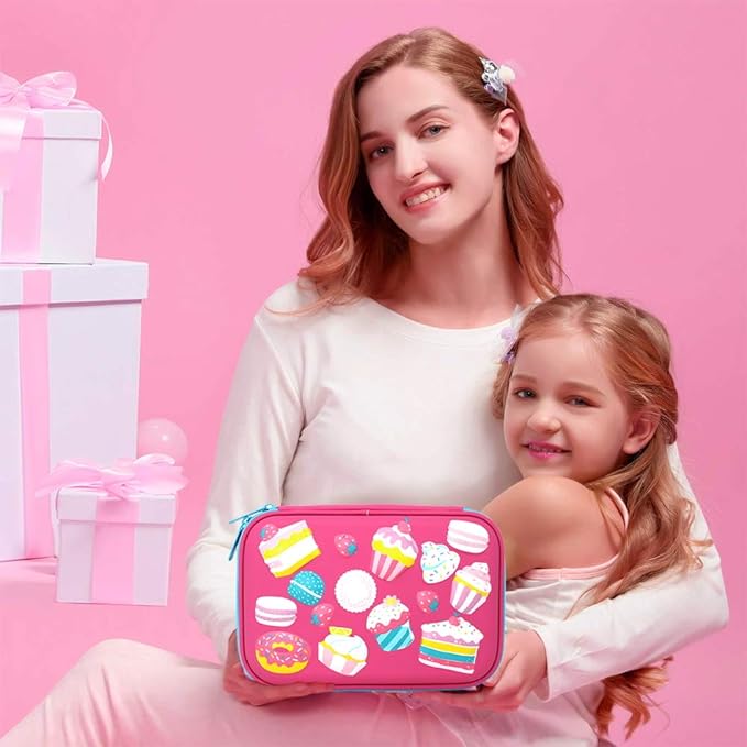 A Estuches para Lapices Lapiceros Bolsa para Bolígrafos Estuches para Plumones y Colores Lapiceras Estuches Escolares Portalápices Grande para Niña Niños (rosa claro).