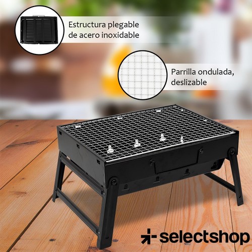 Asador Parrilla Carbón Grill Cocina Bbq Portátil Cocina