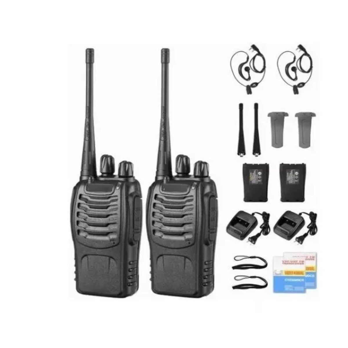 Radios Baofeng Walkie Talkies Bf-888s Kit 2 Pc Manos Libres.