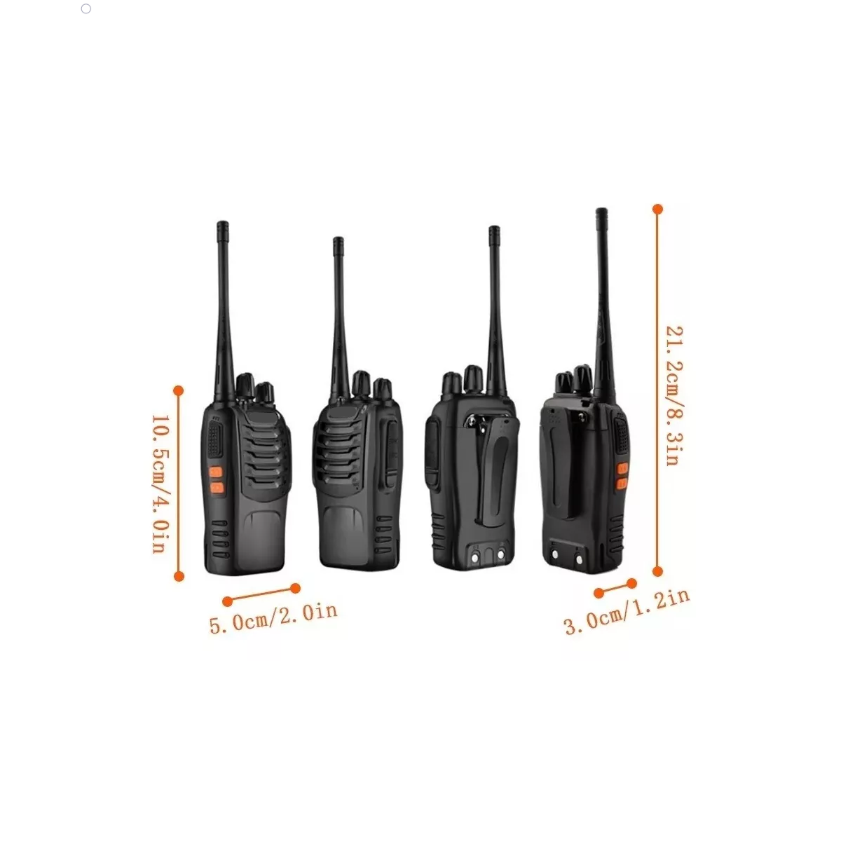 Radios Baofeng Walkie Talkies Bf-888s Kit 2 Pc Manos Libres.