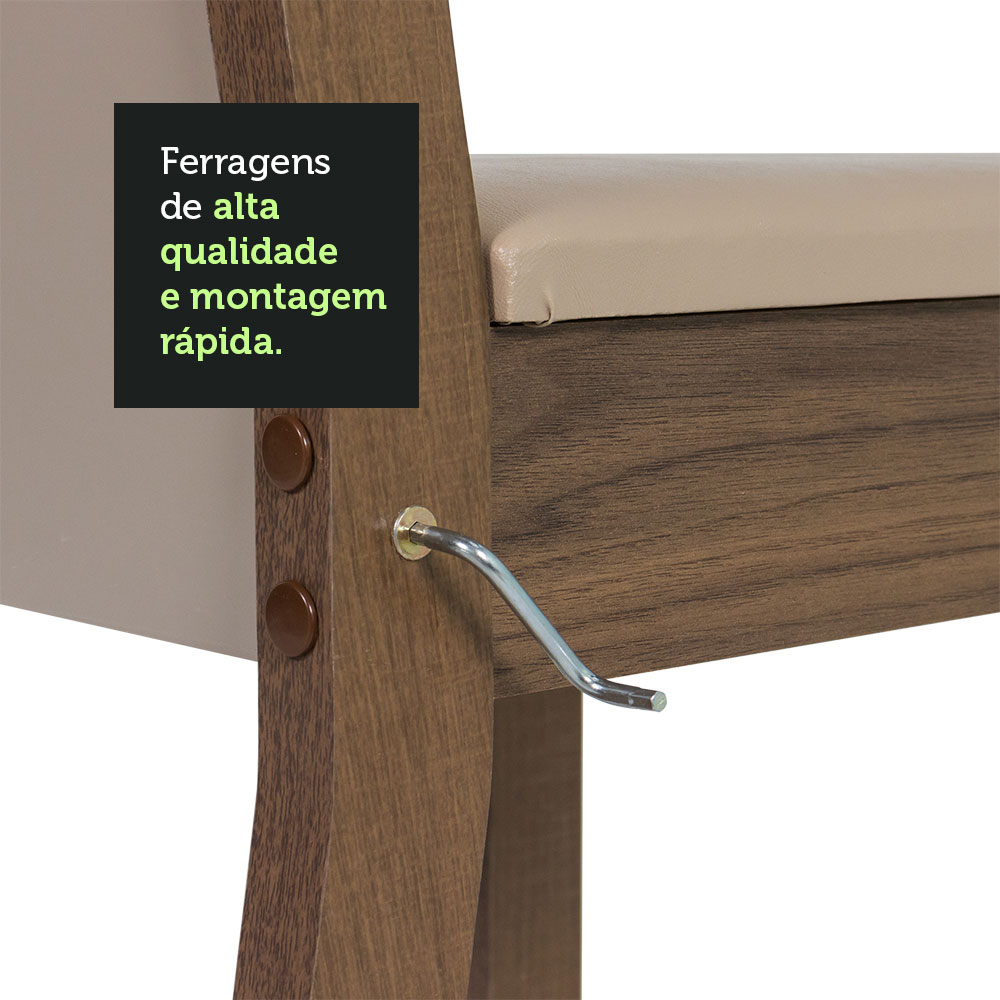 Juego de Comedor con Mesa y 4 Sillas Madesa Angel RCB.