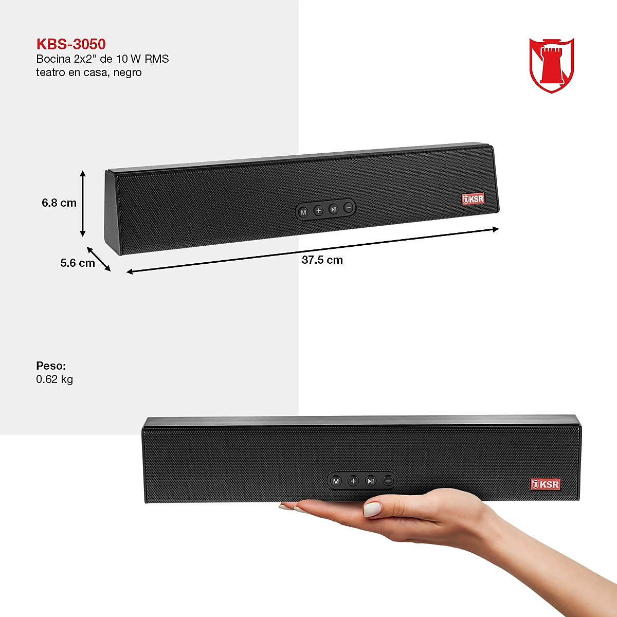 Barra De Sonido Kbs-3050 Ksr-link Color Negro