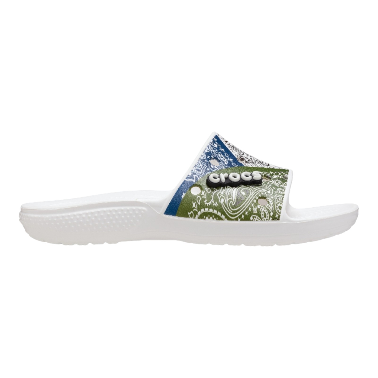 SANDALIAS CROCS MUJER BLANCO CROCS CLASSIC CROCS BANDANA SLIDE M 20806490H.