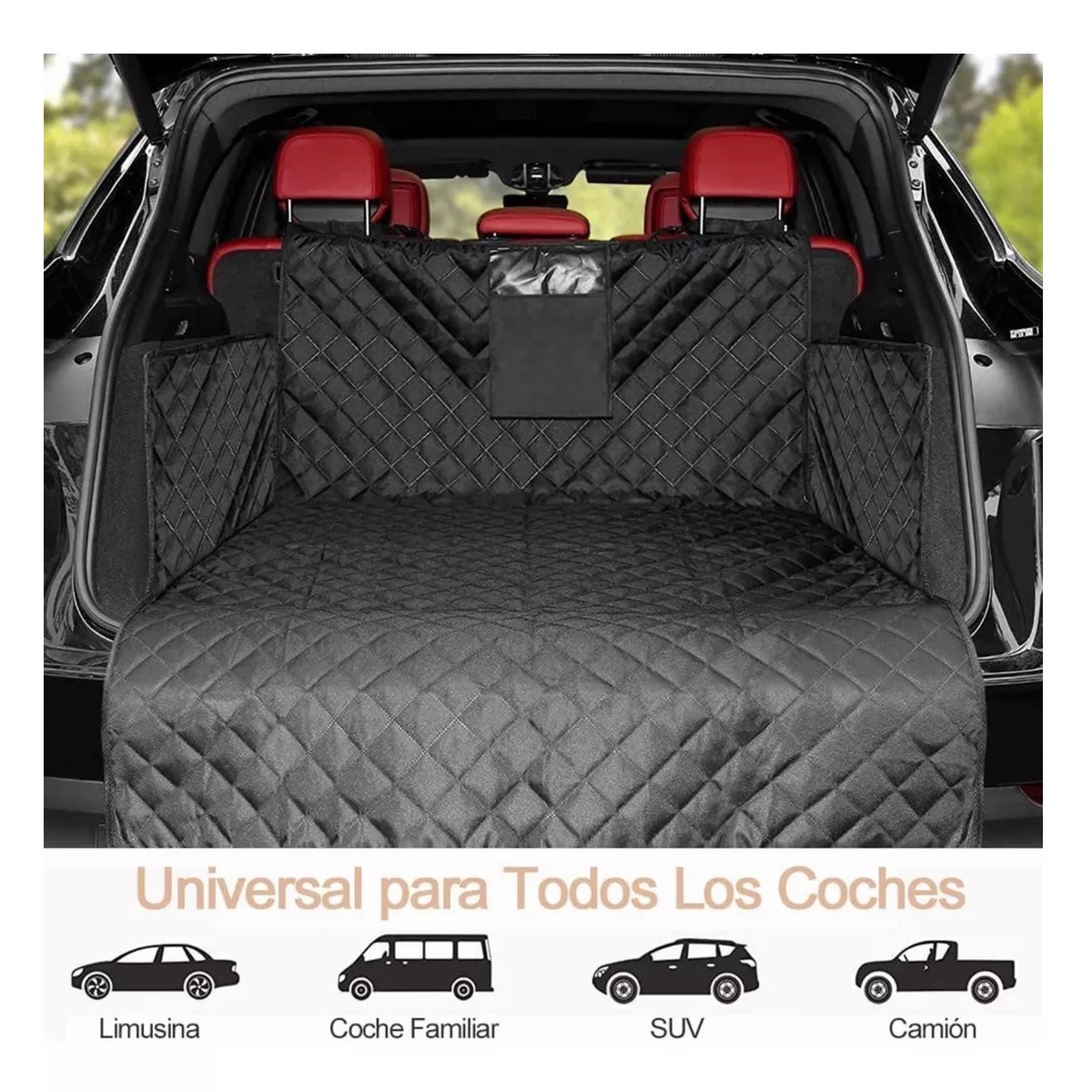 Forro De Carga Para Perros Funda Impermeable Mascota De Auto.