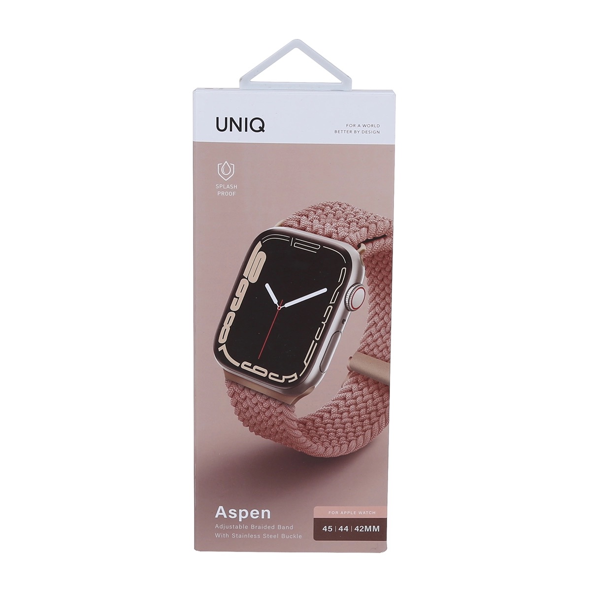 Correa Tejida Apple Watch 9 | 8 | 7 | 6 | 5 | 4 | 3 | 2 | 1 | SE Series de 45/44/42 mm Aspen Rosa Uniq.
